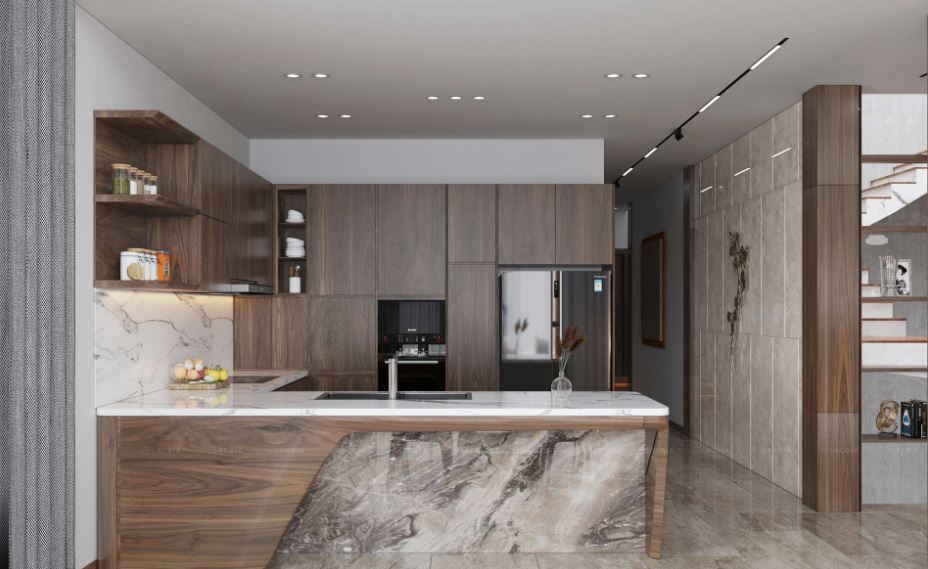 Kinh nghiệm thiết kế nội thất phòng bếp đẹp hợp phong thủy