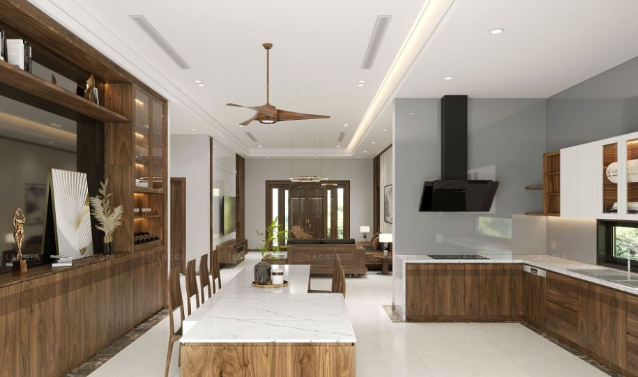 Kinh nghiệm thiết kế nội thất phòng bếp đẹp hợp phong thủy